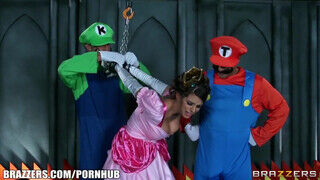 Szuper Mario és Luigi leteszteli a hatalmas cickós hercegnőt mielőtt megmentené - Erocenter.hu